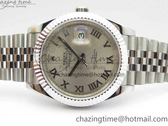 MiroTime 0112 Snug DateJust 41mm 126334 SS BP Maker 1:1 Best Edition New Version Silver Roman Dial on Jubilee Bracelet 3032